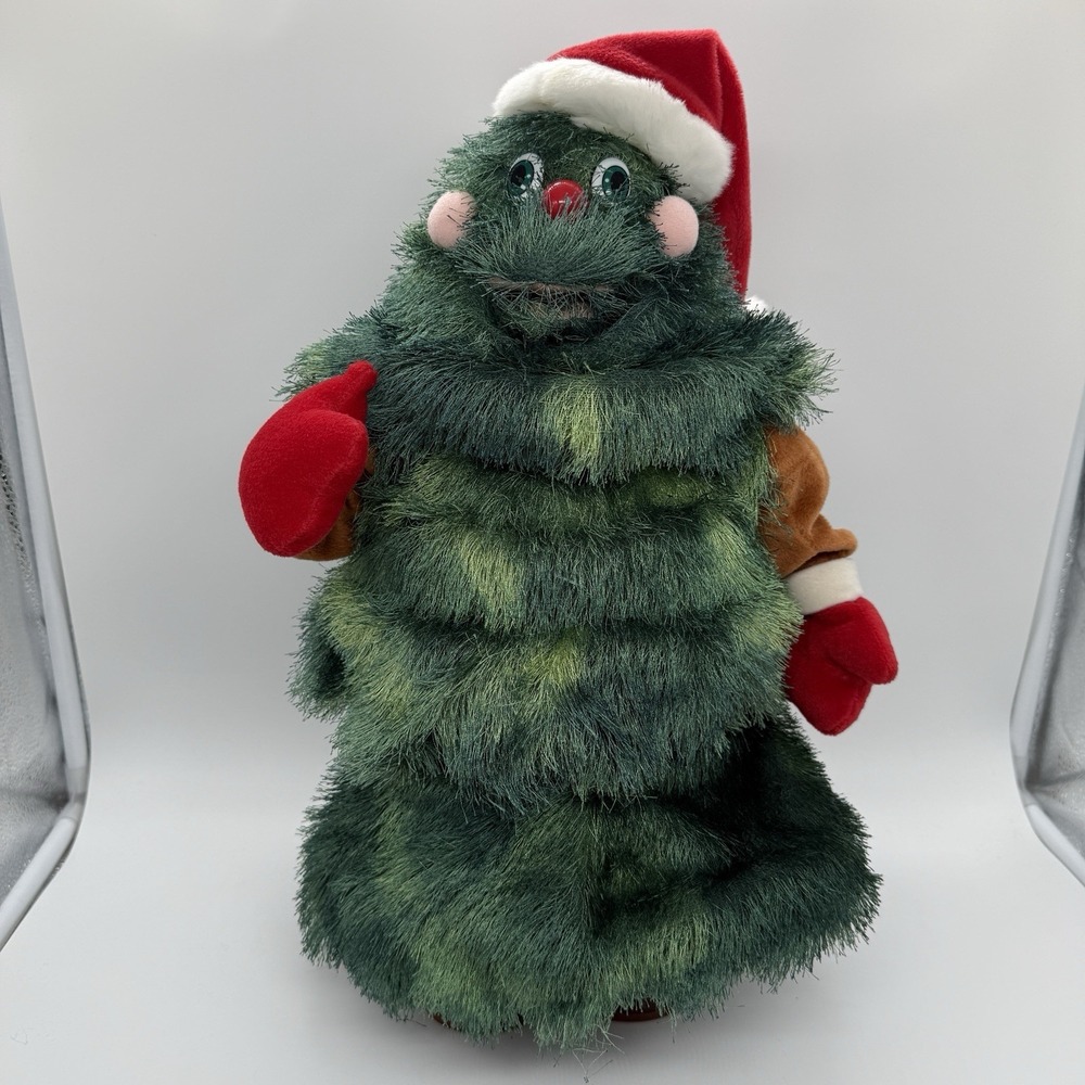 Rock-A-Long Oh Christmas Tree 2003 Animated Singing Dancing Light Up 18" Tested
